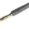 Adapter z wtykiem bananowym Męski Połączenie lutowane typ Wtyk bananowy Szary 10A Staubli rozmiar 2mm