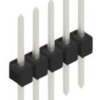 Pin header, 5 pole, pitch 2.54 mm, straight, black, 10046345