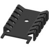 Finger shaped heatsink, (L x W x H) 35.6 x 22 x 6.7 mm, 21 K/W, black anodized, FK 218 32 SA