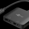 60171 Adapter USB C > 2x DP, 4K at 60 Hz, 12 cm