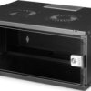 19 inch wall enclosure, 4 U, (W x H x D) 540 x 240 x 400 mm, sheet steel, black, DN-49201