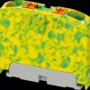 1091665 Distribution block PTFIX, 2 x 2.5, green-yellow