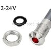 Kontrolka czerwona 6mm; 12V; 24V