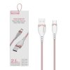 KABEL USB TYP-C 3A 1,2M SOMOSTEL ROZOWY