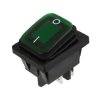 Przełącznik kołyskowy ON-OFF wodoodporny zielony (230V)