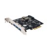 Exsys Ex-12006 5 Portowa Karta Usb 3.2 Gen2 Pcie 3X Usb-A I 2X Usb-C