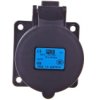 Gniazdo Tablicowe 32A 3P 230V /70X70/ Czarne Ip44 323-6X