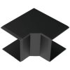 KOPOS 8645_FB Cable Duct 40x40mm Inside Corner Black Wall/Ceiling Mount