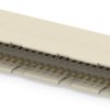 Male connector, type C, 64 pole, AC, pitch 2.54 mm, solder connection, angled, gold-plated, 384047-E