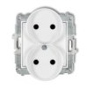 Icon Mechanizm Gniazda Podwójnego Do Ramki Bez Uziemienia 2X2p (Przesłony...