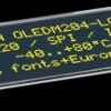 EA OLEDM204-LGA Text OLED, 2/3/4x20 characters, 61x26 mm, yellow, without protec