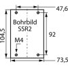 Extruded heatsink, (L x W x H) 100 x 80 x 78.6 mm, 1.3 to 0.6 K/W, black anodized, SK 89 100 KL SSR 2