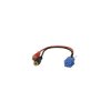 Złącze MINI-ISO wtyk niebieski - 2gn.RCA (AUX Grundig) - 0411