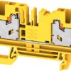 Through terminal block, snap-in, 4.0 mm², 32 A, 8 kV, yellow, 3109470000