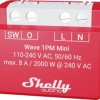 Shelly Shelly Qubino Wave 1PM Mini Siłownik pomiarowy-przełączający Z-Wave