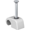OBO Bettermann 2228858 Cable Clips 14mm Ø Grey 100 pcs With Nail