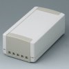 ABS enclosure, (L x W x H) 154 x 84 x 56 mm, gray white (RAL 9002), IP40, B1060465