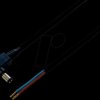 075169 DC cable with angled plug 2,1 / 5,5 mm black 5,0