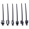 Opaska kablowa 200x5mm z równoległym zatrzaskiem 3-6mm - czarna