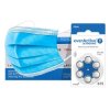 120 x baterie do aparatów słuchowych everActive ULTRASONIC 675 + 6x jednorazowa maseczka 3-warstwowa chirurgiczna