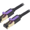 Patch cord S/FTP 7 linka OFC PVC czarny 15m 28AWG ICDBN