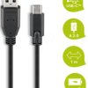 55466 Goobay cable USB 2.0 C male > A male 1.0 m