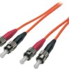 Duplex-jumper, ST to ST, 2 m, OM1, multimode 62.5/125 µm, O6023.2