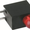 LED display, horizontal, 2 V, red, 30 mcd, pitch 2.54 mm, LED number: 1, 2336.0220