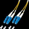 O0350.5-1.2 Duplex Jumper LC-LC, OS2, yellow, 5 m