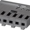 TE Connectivity 280360 Obudowa złącza pin żeńskiego na kabel AMPMODU, wire-to-board, piny: 6, 3 A, 1 szt.