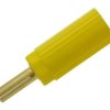 Wtyk bananowy; 4mm; WB13-Y; żółty; 37mm; przykręcany