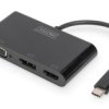 Adapter Graficzny Hdmi/Dp/Vga 4K 60Hz Uhd/ Fhd Na Usb 3.1-C Z Audio Czarny...