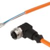 VKB0R321 Kabel połączeniowy, 20 m, gniazdo M12 4-stykowe kątowe, wolny koniec kabla, PUR (poliuretan)