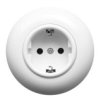 Gniazdo Pojedyncze Podtynkowe Z Ramką Schuko 2P+Z 16A Biała Połysk Loftica