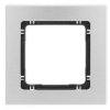 Deco Ramka Uniwersalna Pojedyncza - Aluminium Szczotkowane (Ramka: Srebrna...