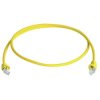 Telegärtner 100008032 RJ45 CAT 6A Patch Cable Yellow 0.25m Flame-retardant