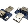 Wtyk adapter USB = gniazdo: USB A, micro USB, USB
