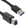 Kabel USB Złącze A USB A Złącze B USB B dł. 1m Przewód USB USB 3.0 kolor: Czarny
