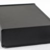 Aluminum RF enclosure, (L x W x H) 220 x 165 x 55 mm, black, IP54, 1457T2201EBK