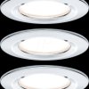 93481 Nova rigid flush mounted fixture, GU10, 3x 6.5 W, 2700 K, round,