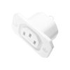 Martin Kaiser 796/ws-WH IEC Connector 2+PE 10A White 1piece Vertical Socket