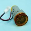 AMPER.100A YELLOW LED 28mm 230V