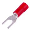 Końcówka widełkowa izolowana M3,5s czerwona 100szt SGE