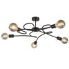 Lampa Sufitowa Nowoczesna 5Xe27 Fiore Black