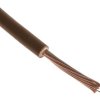 Przewód montażowy 1mm2 Brązowy RS PRO Bezhalogenowe 17 AWG 500 V dł. 100m 32/0,2 mm +90°C BS EN 50525-3-41, Klasa 5 IEC