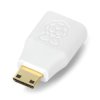 Adapter miniHDMI - HDMI oryginalny dla Raspberry Pi Zero
