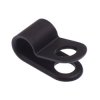 4.8mm Black Nylon P Clip - Pack of 100