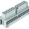 Socket contact insert, 24B, 28 pole, equipped, screw connection, with PE contact, 19410282701
