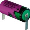 Lithium-battery, 3.6 V, 2/3R23, 2/3 AA, round cell, soldering lug, 1110761200