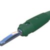 Złącze bananowe Męski Lutowie typ Złącze testowe Zielony Hirschmann Test & Measurement rozmiar 4 mm 60 V Nikiel